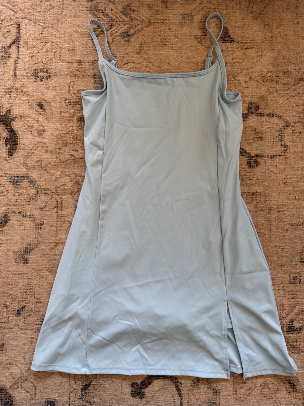 Amazon Light Blue Spaghetti-Strap Mini Dress